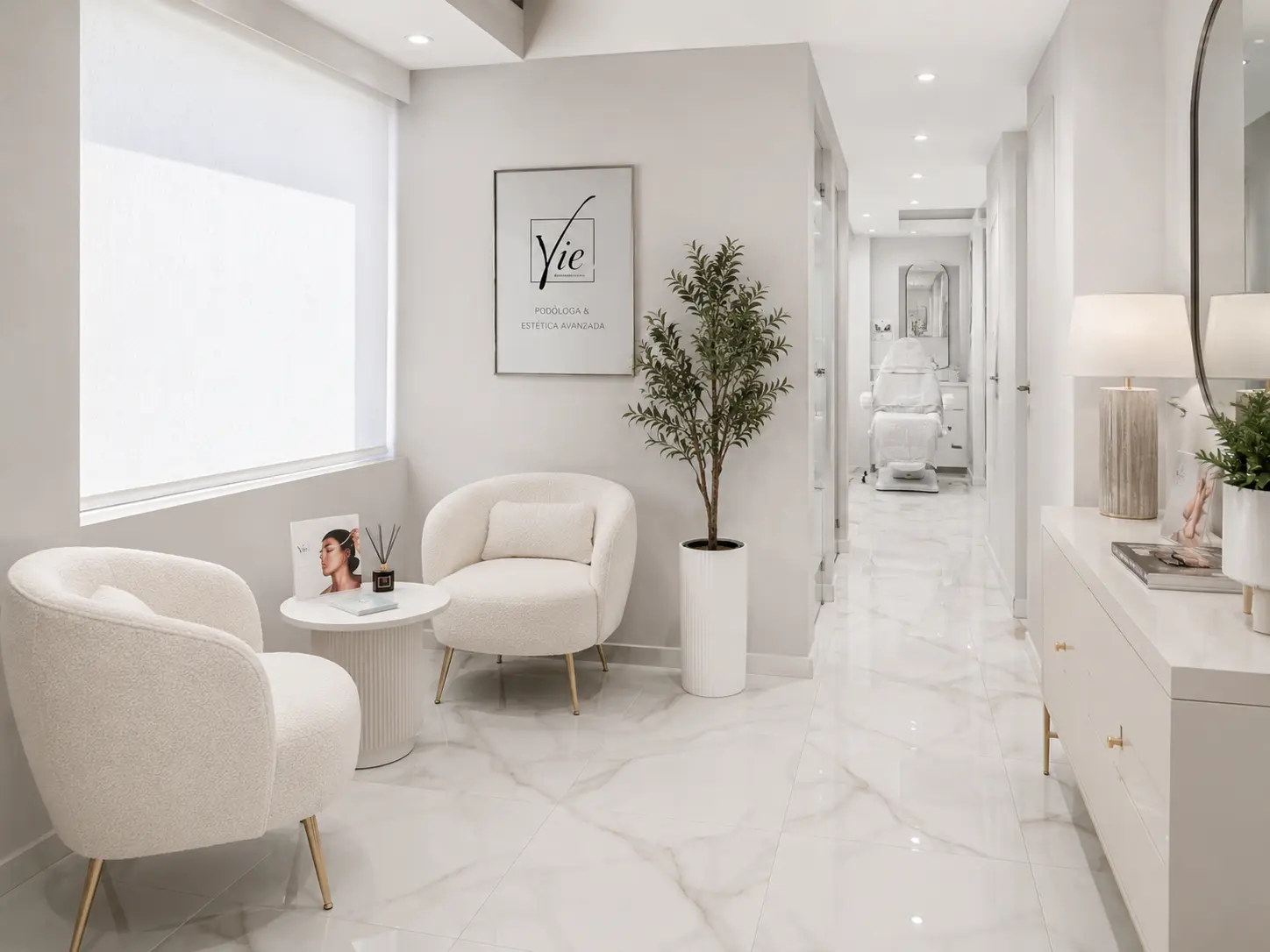 Χώρος αναμονής του Euphoria Medical Aesthetic Clinic